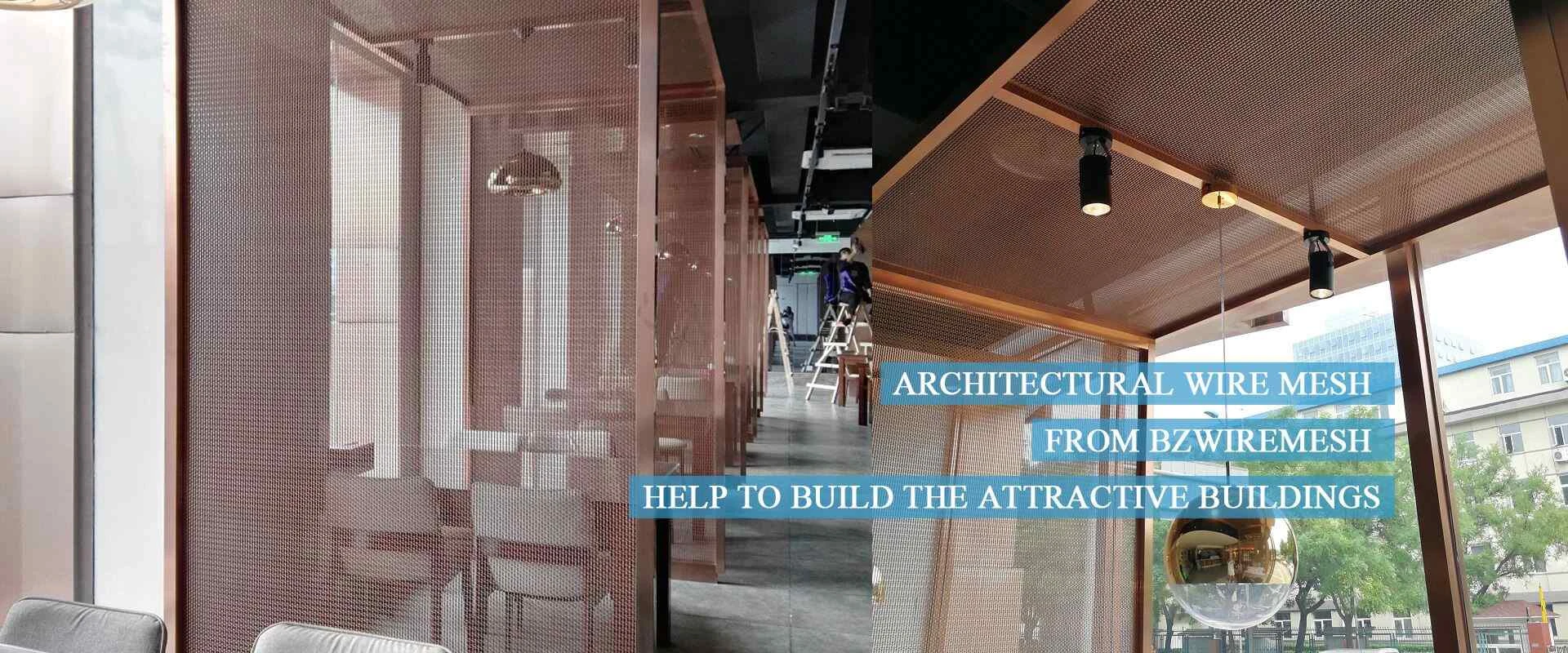 Architectural Wire Mesh Used as Space Partition